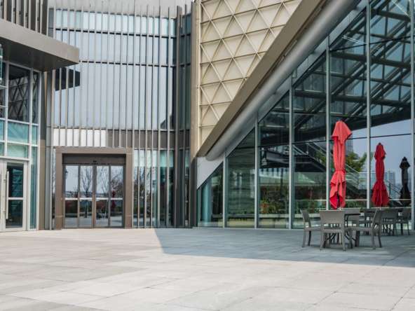 glass building