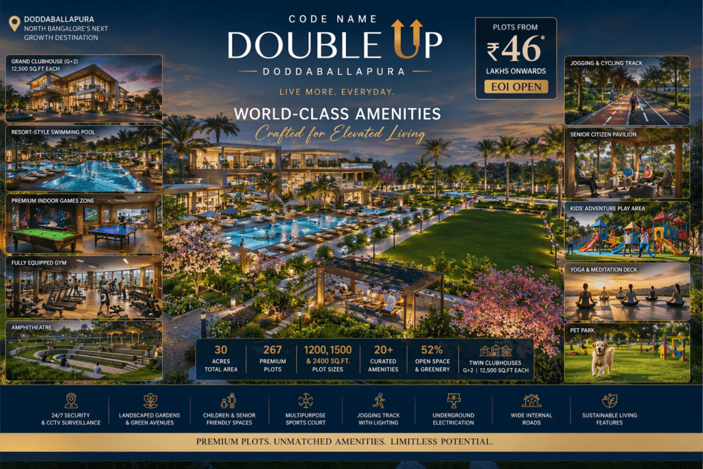 Code Name Double UP World Class Amenities Crafted for Elevated Living