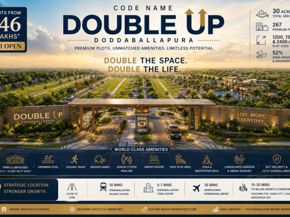 Code Name Double Up Doddaballapura premium plotted development in North Bangalore