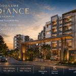 Codename Radiance Sarjapur gated community entrance with luxury apartments, modern architecture and greenery in Bangalore