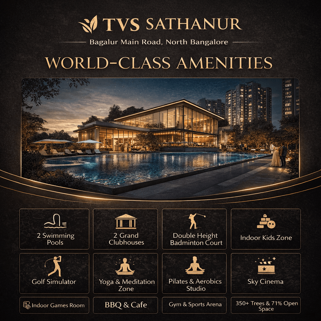 TVS Sathanur Bagalur worls class amenities
