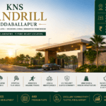 KNS Candrill Doddaballapur main entrance with gated community, premium villa plots, modern infrastructure and North Bengaluru location