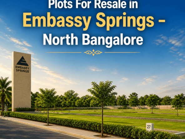 Plots for resale in embessy springs