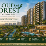 Cloud Forest at Alembic City Whitefield luxury apartment township with landscaped greenery, clubhouse, swimming pool, and premium agrihood living in Bangalore