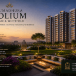 Sumadhura Folium Phase 4 Whitefield luxury apartment exterior view with modern high-rise towers and landscaped surroundings