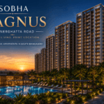Sobha Magnus Bannerghatta Road luxury apartment towers with swimming pool, landscaped gardens, and premium clubhouse in South Bangalore