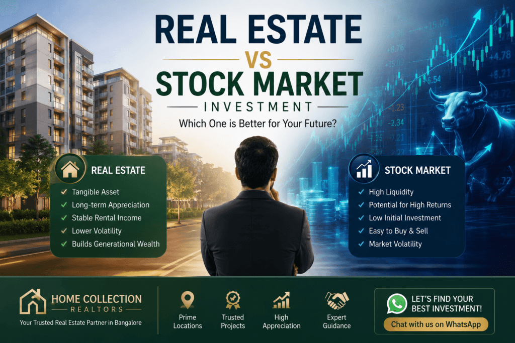 real estate vs stock market