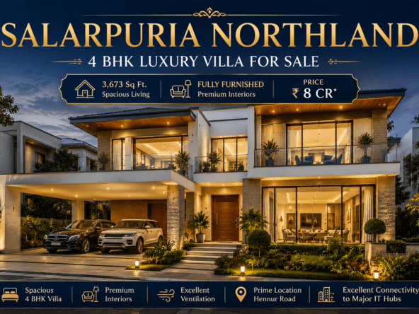 Salarpuria Northland Bangalore premium featured image showcasing luxury 4 BHK villa with spacious layout and elegant contemporary design