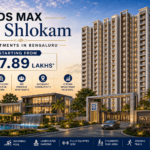 DS MAX Sky Shlokam premium high-rise apartment project in Bengaluru with luxury clubhouse, landscaped gardens, and modern residential towers