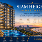 Siam Heights Pattaya luxury beachside apartment project with premium residences, swimming pool, and panoramic sea views near Jomtien Beach, Thailand