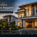 Sobha Oakshire Bangalore 4 BHK luxury villa for sale featured image with premium modern villa elevation and spacious luxury living design