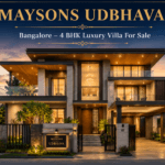 Maysons Udbhava Bangalore 4 BHK luxury villa for sale with modern premium architecture