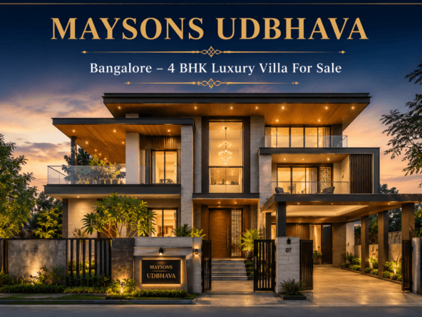 Maysons Udbhava Bangalore 4 BHK luxury villa for sale with modern premium architecture