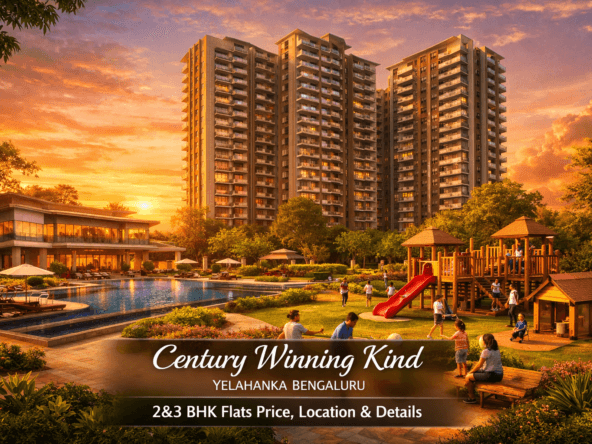 Century Winning Kind residential township in Yelahanka with modern architecture and family-friendly outdoor spaces.