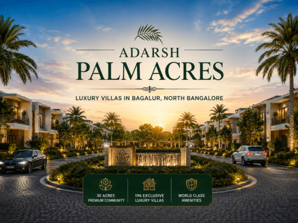 Adarsh Palm Acres Bagalur luxury 4.5 & 5.5 BHK villas by Adarsh Developers in North Bangalore