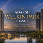 Adarsh Welkin Park Phase 2 luxury apartments on Hosa Road Bangalore with lake view and premium high-rise towers