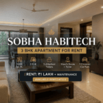 Sobha Habitech 3 BHK Apartment for Rent in Bangalore | Premium Semi-Furnished Home