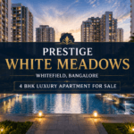 Prestige White Meadows 4 BHK luxury apartment for sale in Whitefield Bangalore featured image with premium residential towers and landscaped amenities