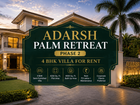 Adarsh Palm Retreat Phase 2 4 BHK Villa for Rent in Whitefield Bangalore – Featured Property Banner