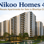 Nikoo Homes 4 resale apartments for sale in Bhartiya City, Thanisandra Bangalore with luxury residential towers, landscaped gardens, and premium township amenities.
