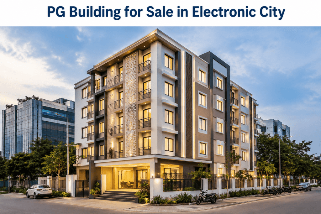 PG Building for Sale in Electronic City, Bangalore – Modern Multi-Storey Rental Income Property on Neeladri Road