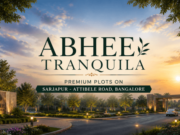 Abhee Tranquila Premium Plots on Sarjapur-Attibele Road, Bangalore – luxury gated plotted development by Abhee Ventures.