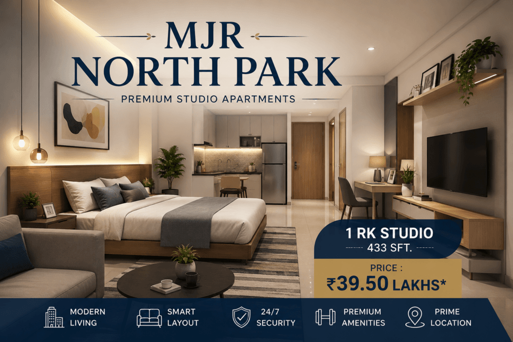 MJR North Park 1 RK Studio Apartment 433 Sq. Ft. Starting at ₹39.50 Lakhs in Bangalore