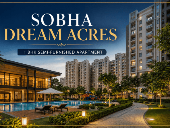 SOBHA DREAM ACRES 1 BHK Semi-Furnished Apartment for Sale in Panathur, East Bangalore