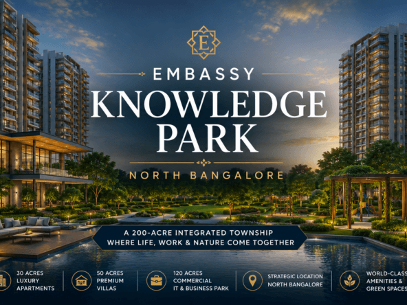 Embassy Knowledge Park North Bangalore premium 200-acre integrated township with luxury apartments, villas and landscaped gardens